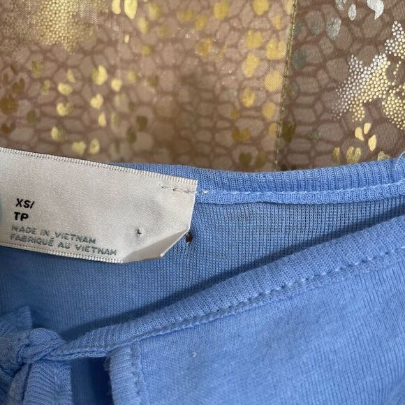 Free People Beach Noelle Light Blue Tiered Mini Dress XS NWOT - Picture 5 of 7